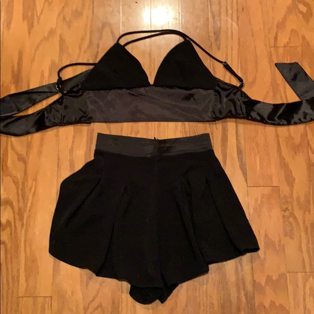 Black 2 Piece Short Set